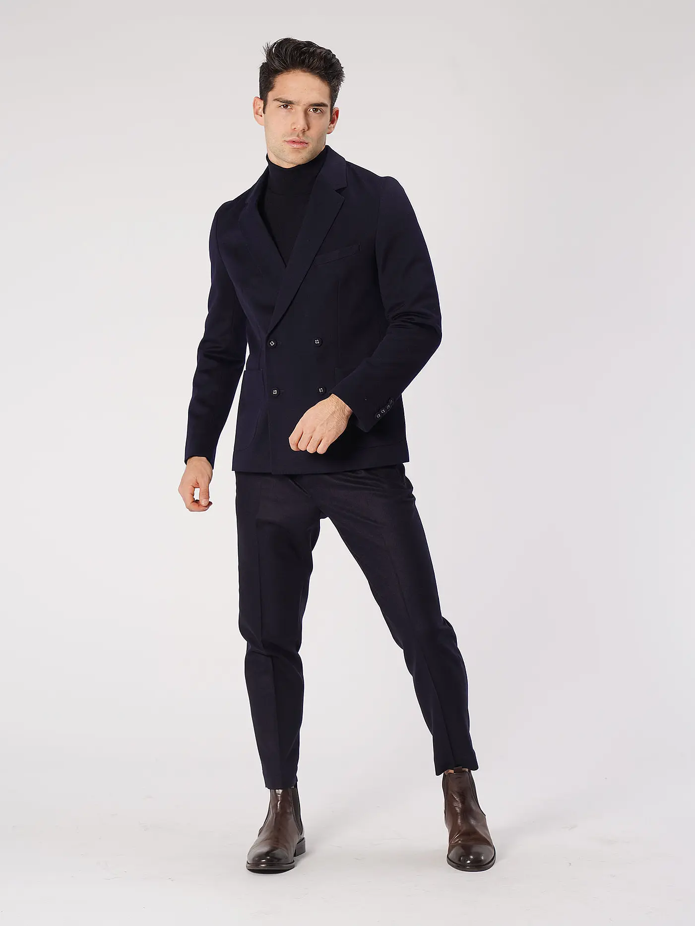 INCOTEX | Wollhose Slim Fit NEW PANT | blau